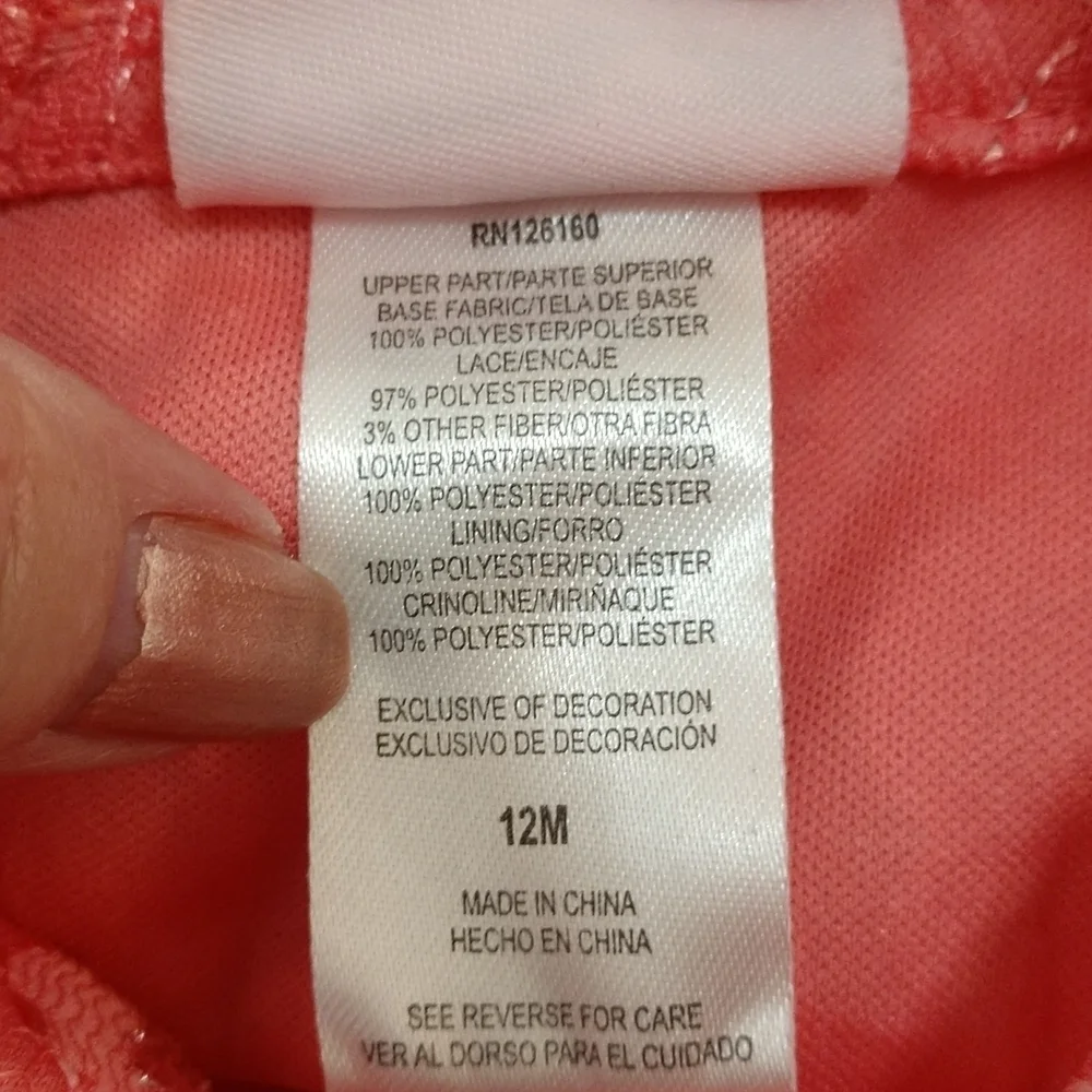 Little Lass Party Dress Size 12 Months